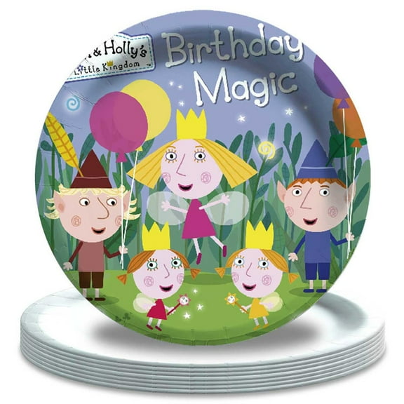 Ben and Holly Birthday Decorations Plates Party Supplies Tableware Disposable Dinnerware