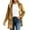 Gold, variant on Bibifish Womens Jackets Velvet Open Front Long Length Jackets Side Pocket Relaxed Fit Elegant Casual Office Daily Commute Outings Stylish Jackets