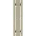 thumbnail image 4 of Ekena Millwork 23"W x 93"H Timberthane Faux Rustic Four Board Spaced Board-n-Batten Faux Wood Shutters w/Diamond Cut Outs, Rough Cedar (Per Pair), 4 of 10