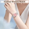 thumbnail image 2 of SKMEI Watches for Women Luxury Dress Analog Quartz Women Wristwatch Waterproof Date Stainless Steel Ladies Watch, 2 of 9