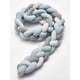 thumbnail image 2 of Cojín de cuna de bebé de 4 tejidos con diseño de serpiente, protector de terciopelo trenzado, parachoques para cama de bebé, decoración para dormitorio de recién nacidos, gris, blanco,, 2 of 5