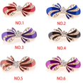 thumbnail image 5 of Jumpingount Mujeres Gilr Bowknot Crystal Rhinestone Hair Clip Horquilla Spring Metal Barrette Headwear Joyería Hair Grip Accesorio para el cabello rojo púrpura Jumpingount PS8021-06, 5 of 5