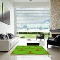 thumbnail image 7 of Ahgly Company Machine Washable Indoor Rectangle Transitional Lime Green Area Rugs, 2' x 3', 7 of 7