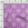 thumbnail image 2 of oneOone Polyester Lycra Purple Fabric Floral Sewing Material Print Fabric By The Yard 56 Inch Wide, 2 of 6