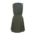 thumbnail image 2 of Ropa Playa Ocean Pacific para Mujer Vestido Olanes Cruzados Sin Manga Smock Cintura Verde Talla M, 2 of 4