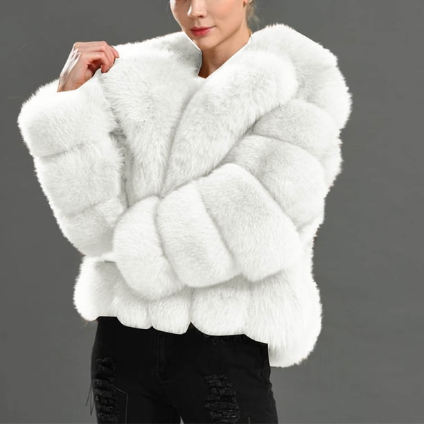 Puntoco Chaqueta De Invierno De Talla Grande Para Mujer, Cálida, Holgada, Con Cuello Levantado Y Pelo De Felpa