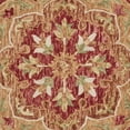 thumbnail image 7 of 4â€™ Round Rustic Red Scalloped Edge Area Rug, 7 of 7