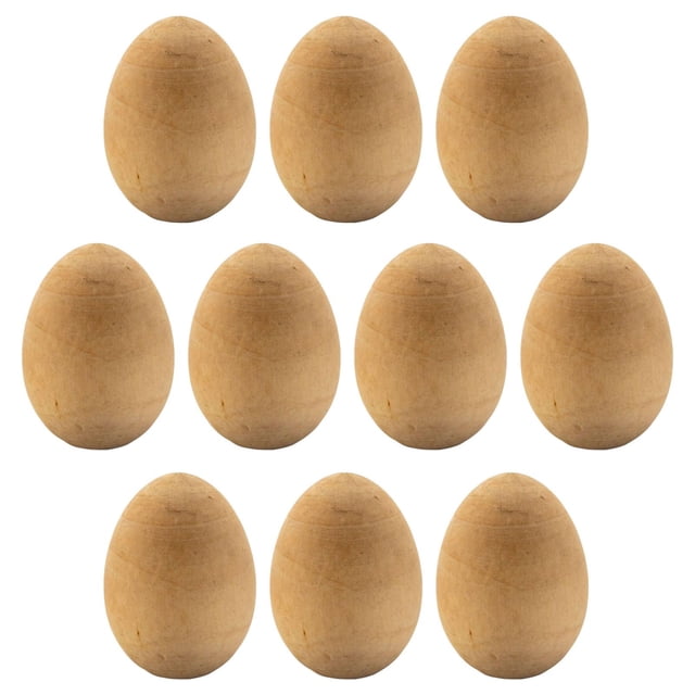 10 Huevos de Pascua de Madera Pintados con Manual de Ejercicios, Adorno de Graffiti para el Hogar 45x64 CM
