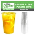 thumbnail image 5 of [100 Count] 14 oz Clear Plastic Disposable Pet Cups | Crystal Clear PET Cup | Cold Smoothie | Iced Coffee Go Cups | Ideal for Coffee, Parfait, Juice, Soda, Cocktail, Party Cups (14OZ, 100 Count), 5 of 7