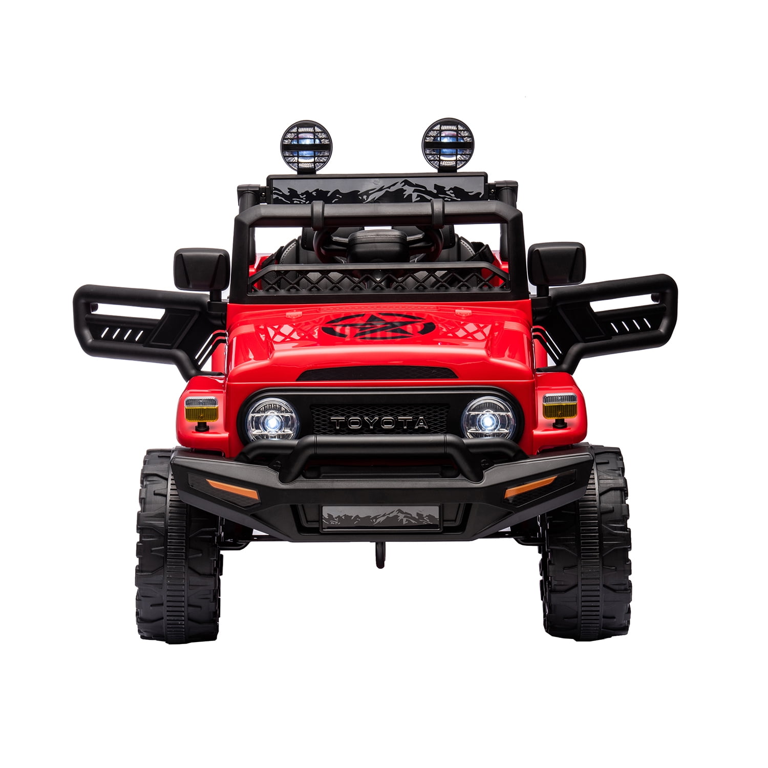 CIPACHO Licensed TOYOTA FJ Cruiser 12 V Powered Ride On Car 2.4G with Parents Remote Control, Electric Car for Kids, Red CIPACHO Licensed TOYOTA FJ Cruiser 12 V Powered Ride On Car 2.4G with Parents Remote Control, Electric Car for Kids, Red