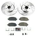 thumbnail image 3 of PowerStop Front Z23 Evolution Sport Carbon-Fiber Ceramic Brake Pad and Drilled & Slotted Rotor Kit Fits: HONDA Select Models K7872, 3 of 10