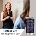 thumbnail image 2 of Daughter in Law Gifts, Best Daughter in Law Birthday Gifts, to My Daughter in Law Gifts Ideas, Gifts for Daughter in Law Coffee Tumbler Mug 20oz(1 PC), 2 of 6