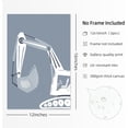 thumbnail image 2 of Construction Truck Wall Art Decor Toddler Boys Room Canvas Wall Art Tractor Vehicle Posters Dump Truck Wall Art Kids Bulldozer Pictures Nursery Prints for Boys Bedroom Unframed(only canvas), 2 of 6
