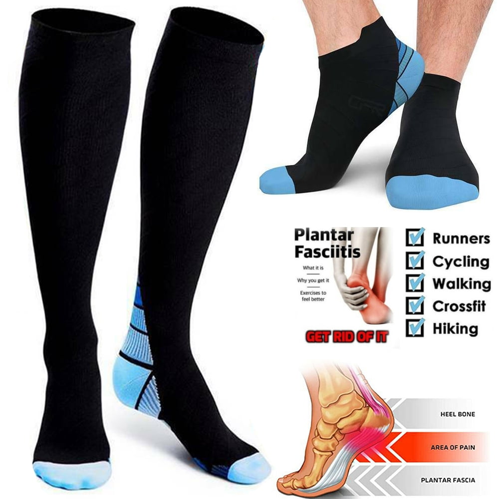 1 2 3 6 Pair Compression Running Socks For Men & Women Fit for Athletic,Travel& Medical,Low Cut