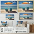 thumbnail image 4 of Designart "Blue Beach Chairs II" Nautical & Beach Floater Framed Canvas Print, 4 of 7
