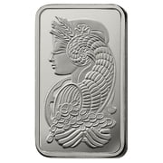 Lot of 5 - 1 Gram PAMP Suisse Lady Fortuna Platinum Bar .9995 Fine (in Assay)