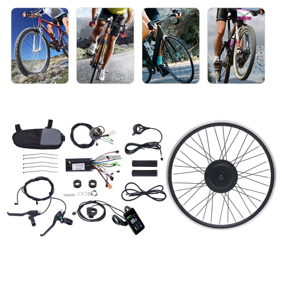 24" 36V 500W Front Wheel E-Bike Conversion Kit Hub Motor Bicycle Motor Kit LCD
