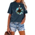 thumbnail image 7 of Anbech Sunflower Shirts for Women Graphic Tee Ladies Patriotic Tee Shirt Christian Top Short Sleeve, 7 of 7