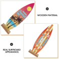 thumbnail image 2 of 4pcs Surfboard Table Sign Summer Table Ornament Wooden Surfboard Model Table Decor, 2 of 4