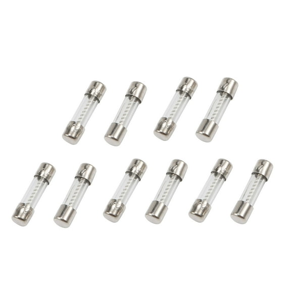 Unique Bargains 10 Pcs 250V 10Amp Slow Blow Time Delay Glass Fuses Tubes 5mm x 20mm