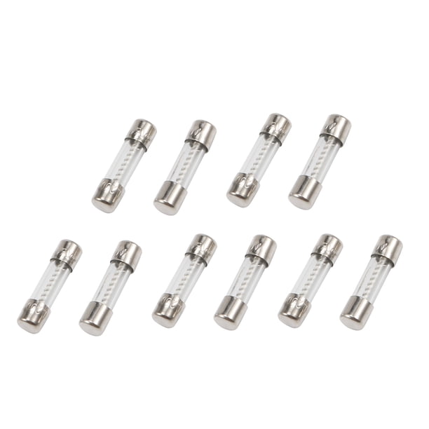 10 Piezas de Fusibles de Vidrio de Retardo de Tiempo de 250V 10Amp, Tubos de 5mm x 20mm