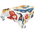 thumbnail image 4 of BZSMCE Square Tablecloth Colorful Butterfly Pattern Pattern Tableclothes, 4 of 9