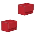 thumbnail image 2 of Vogacara Caja de almacenamiento para cartas coleccionables, organizador portátil para juegos, estuches coleccionables, contenedor, accesorio de Rojo 2piezas Vogacara  CBP255156, 2 of 5