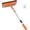Orange, variant on Shower Squeegee for Glass Door, 10'' Rubber Water Wiper for Bathroom Tile and Mirror, Clear Plastic Window Cleaner Tool, 2 Pack