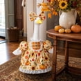 thumbnail image 4 of OANLKGI Thanksgiving Fall Goose Dress 23 Inch Harvest Printed Outfit With Matching Bow Decor Replacement Clothing For Porch Goose Figurine Front Porch Farmhouse Seasonal Decor, 4 of 7