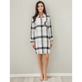 thumbnail image 2 of Richie House Women's Cotton Sleepwear Shirt Dress RHW2870, 2 of 7