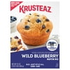 Krusteaz Wild Blueberry Muffin Mix, Blueberry Muffins Made With Real Blueberries, 17.1 oz Box