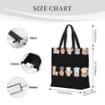 thumbnail image 3 of Honeii Little Chef Gnome Print Tote Bag, Reusable Grocery Shopping Bag,Shoulder Bag with Inner Pocket, 3 of 7