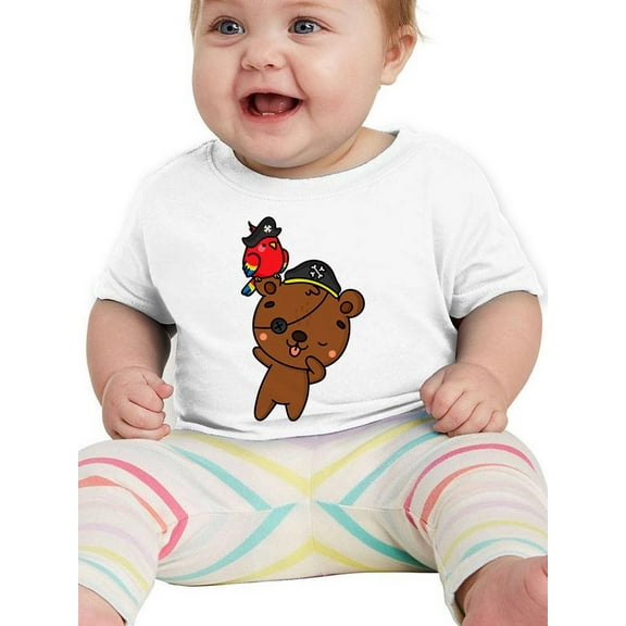 Cartoon Bear W Pirate Costume T-Shirt Infant -Image by Shutterstock, 18 Months