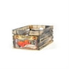 At Home on Main Vintage Style Wood Fruit Crate in California Oranges Gray