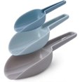 thumbnail image 1 of Plastic Kitchen Scoops Set - 3 Sizes Multi-Purpose Food Measuring Scoops for Baking, Popcorn, Coffee, 1 of 4