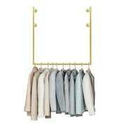 HiKaRiGuMi F-shape Wall Mounted Hanging Rack Garment Rack Stand Retail Display Rack
