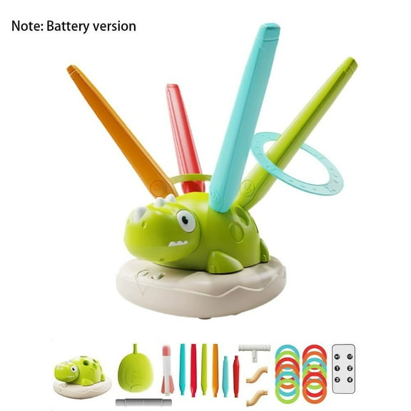 3 in 1 Dinosaur Rocket Launcher, Dinosaur Jumping Toy, Musical Jumping for Kids, Indoor & Outdoor Sports Toys with Remote Control