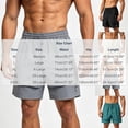 thumbnail image 3 of Besolor Mens Workout Shorts Wide Leg Elastic Waisted Drawstring Lightweight Casual Outdoor Running Short Pants(X-Large,Green), 3 of 5