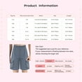 thumbnail image 7 of Haitryli Stretchy Shorts for Boys Sports Workout Summer Active PE Cargo Shorts Athletic Beach Trousers Dusty Blue 5-6, 7 of 7