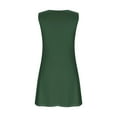 thumbnail image 6 of HUJlwoi Women's Nightgowns Lightweight Sleeveless Button Sleepwear Wide Strap Tank Sleep Shirt Casual Basic Nightdress, 6 of 6