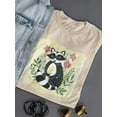 thumbnail image 3 of Floral Forester I T-Shirt Women -Grace Popp Designs, Female Large, 3 of 4