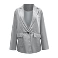 thumbnail image 4 of Puntoco Mujeres Casual Manga Larga Sólido Turndown Collar Botones Moda Abrigo Liquidación Puntoco Puntoco-2649, 4 of 6