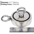 thumbnail image 2 of Magnetic Fishing Adventure Kit, Versatile River Fishing Double Sides Neodymium Magnets, 3.70 Inch(94mm) Diameter, High Power Magnet Base, Treasure Hunting Underwater (1200 LBS, 2 of 4