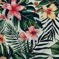 thumbnail image 5 of Orinice  Tropical Dark Green Leaves Shower Curtain with Hooks Palm Trees and Flowers Bird of Paradise Fabric Shower Curtain Decorative Polyester for Bathrooms Bathtubs Farmhouse 69x72, 5 of 7