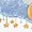 White with Speckles, variant on Inktastic I Love My Great Grandma Cute Elephants in Night Sky Girls Toddler Dress
