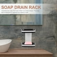 thumbnail image 3 of unbranded Sink Double Layer Soap Box Soap Holder with Tray 13.5X10.5X17CM Grey, 3 of 8