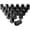 Black, variant on 1/2x20 Lug Nuts 20pcs, Chrome 1/2''-20 Closed End Bulge Acorn Lug Nuts Set, 1.38" Tall 3/4" Hex One-Piece Solid Chrome OEM Factory Style Large Acorn Seat Wheel Nuts