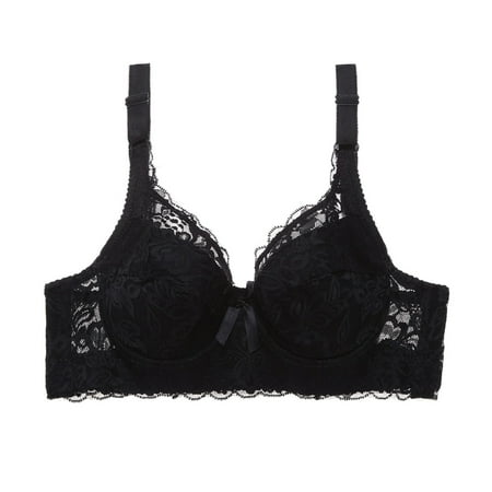 Fsqjgq Bras for Women Underwear Sticky Bra Push Up Comfort Full Figure Bras Nursing Bras for Breastfeeding Lace Gathered Bra Adjustable Thin Cup Underwear Push Up Bra Seamless Sports Bras Wire