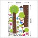 thumbnail image 4 of Pegatinas de pared con forma de animales para medir la altura/crecimiento, con diseños de búho, jirafa, dinosaurio y mono, ideales para la habitación de los niños y bebés., 4 of 5