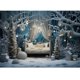 thumbnail image 1 of Bonvvie Christmas Photography Backdrop Xmas Fireplace White Christmas Tree Gifts Pine Trees Family Party Studio Photo Background, 1 of 5
